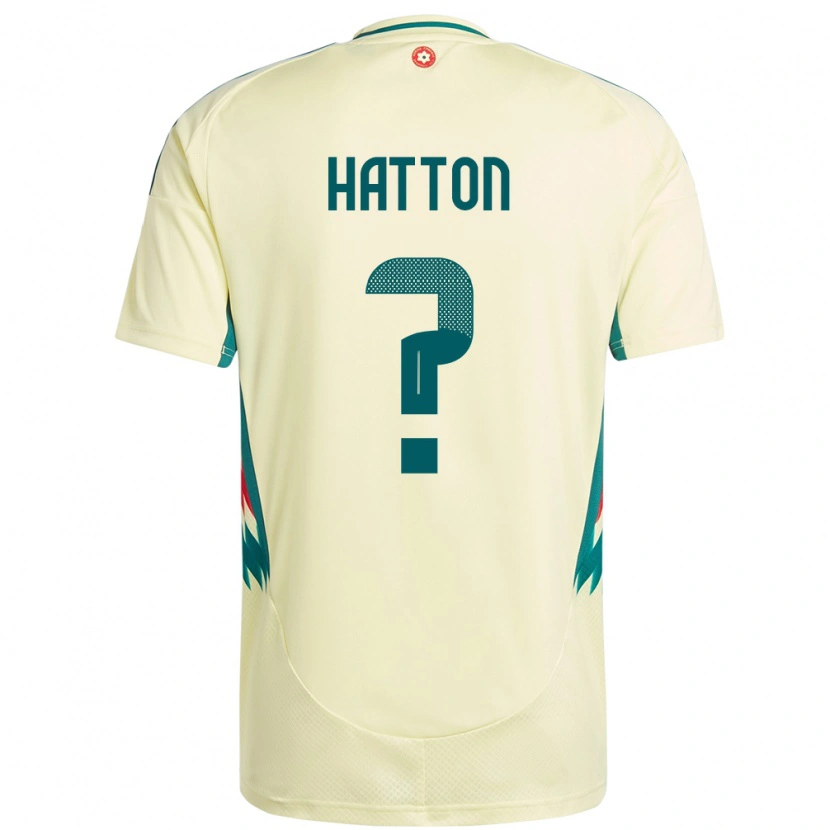 Danxen Män Wales Oscar Hatton #0 Beige Gul Bortatröja Matchtröjor 24-26 Tröjor T-Tröja