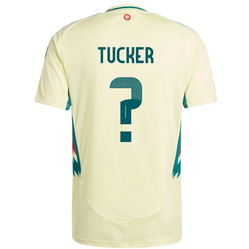 Danxen Män Wales Ali Tucker #0 Beige Gul Bortatröja Matchtröjor 24-26 Tröjor T-Tröja