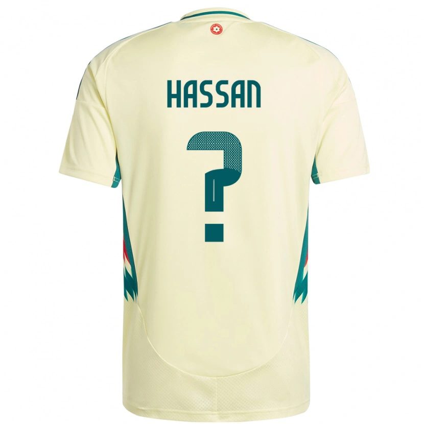 Danxen Män Wales Rio Hassan #0 Beige Gul Bortatröja Matchtröjor 24-26 Tröjor T-Tröja