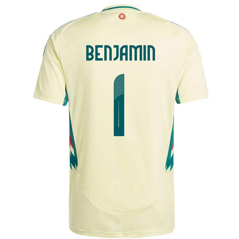 Danxen Män Wales Lewys Benjamin #1 Beige Gul Bortatröja Matchtröjor 24-26 Tröjor T-Tröja