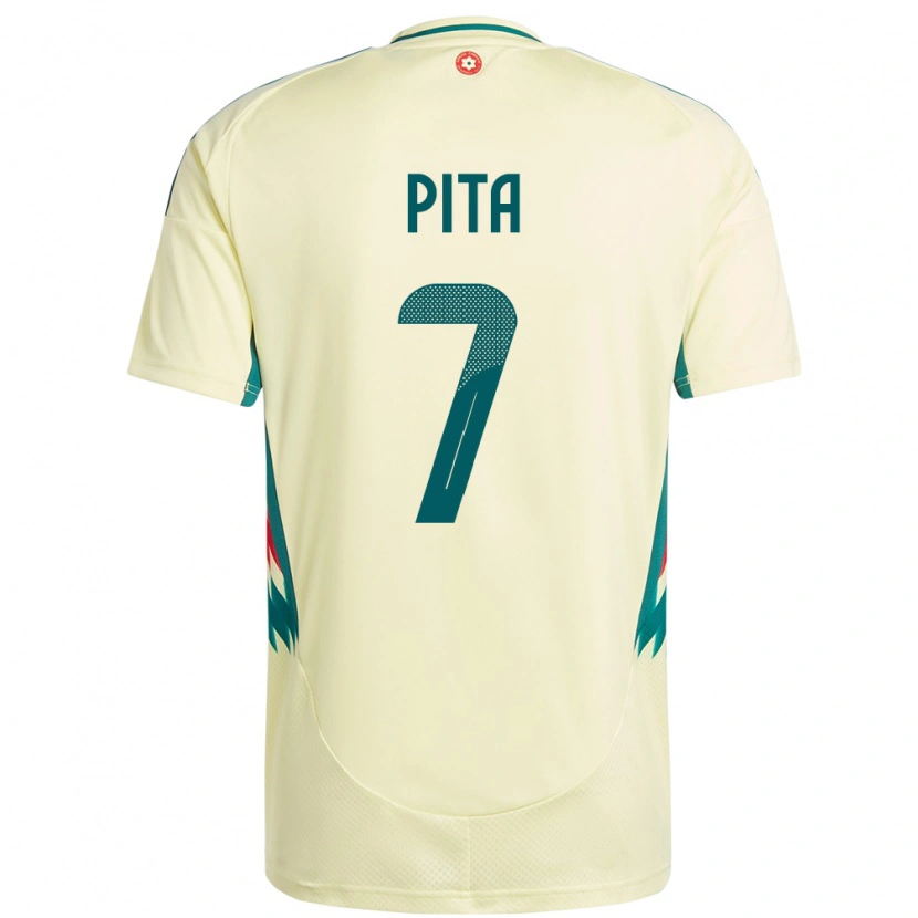 Danxen Män Wales Shea Pita #7 Beige Gul Bortatröja Matchtröjor 24-26 Tröjor T-Tröja
