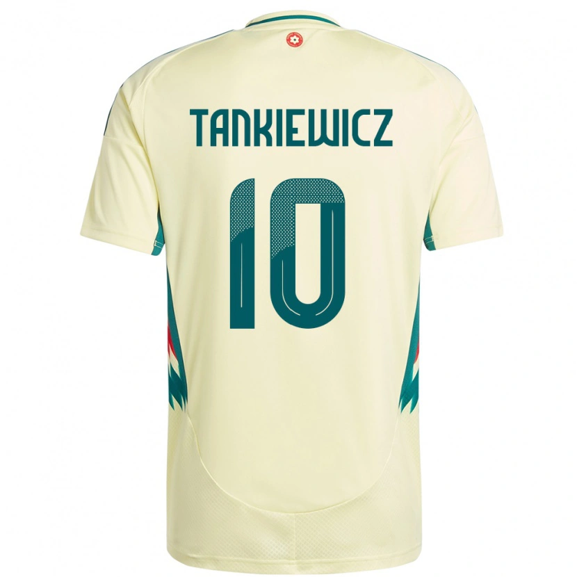 Danxen Män Wales Rob Tankiewicz #10 Beige Gul Bortatröja Matchtröjor 24-26 Tröjor T-Tröja
