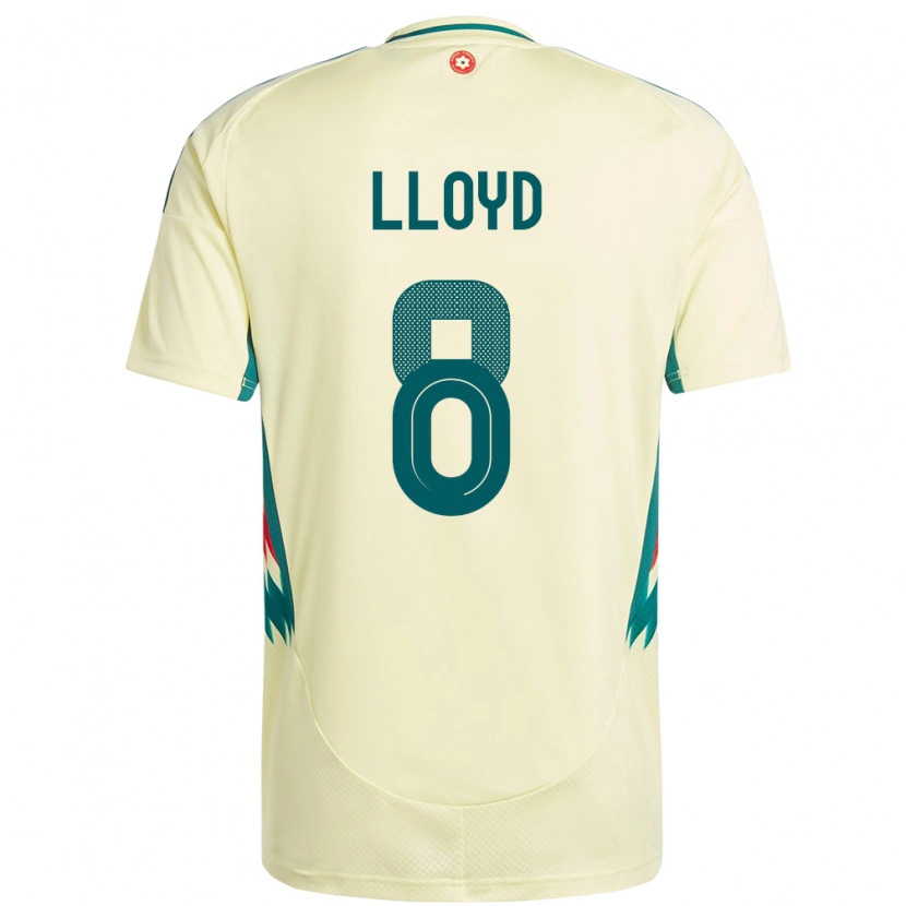 Danxen Män Wales Ben Lloyd #8 Beige Gul Bortatröja Matchtröjor 24-26 Tröjor T-Tröja