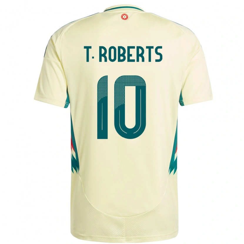 Danxen Män Wales Tyler Roberts #10 Beige Gul Bortatröja Matchtröjor 24-26 Tröjor T-Tröja