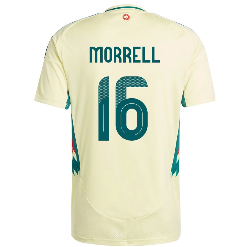 Danxen Män Wales Joe Morrell #16 Beige Gul Bortatröja Matchtröjor 24-26 Tröjor T-Tröja