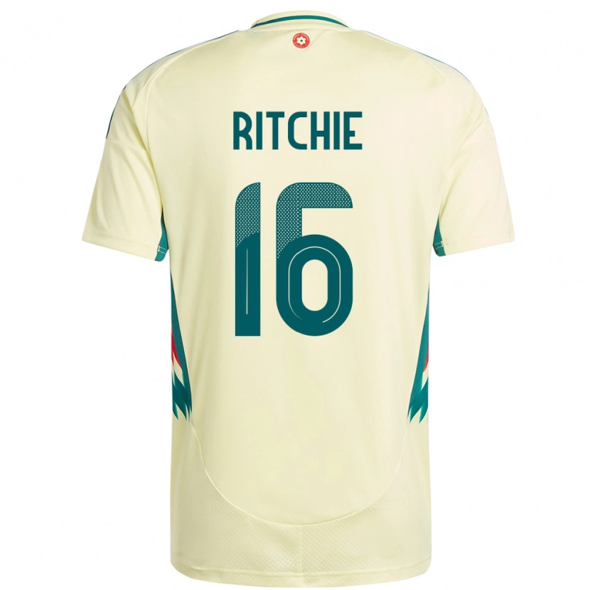 Danxen Män Wales Amelia Ritchie #16 Beige Gul Bortatröja Matchtröjor 24-26 Tröjor T-Tröja