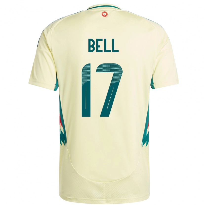 Danxen Män Wales Zac Bell #17 Beige Gul Bortatröja Matchtröjor 24-26 Tröjor T-Tröja