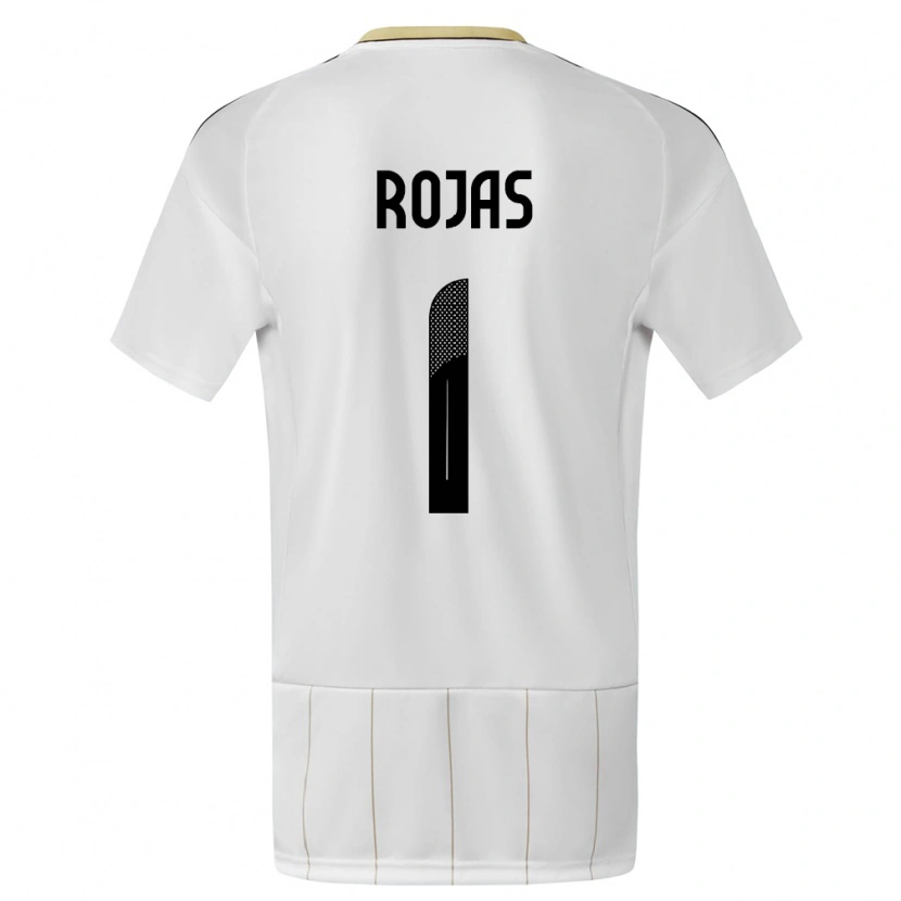 Danxen Män Costa Rica Berny Rojas #1 Vit Bortatröja Matchtröjor 24-26 Tröjor T-Tröja