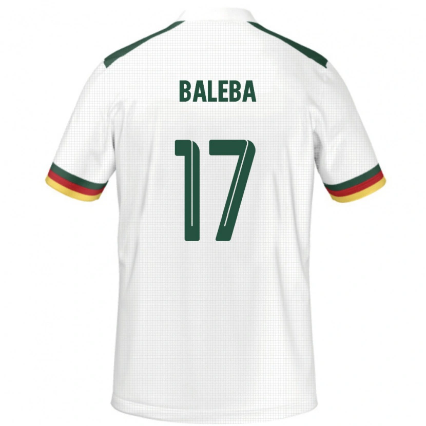 Danxen Män Kamerun Carlos Baleba #17 Vit Bortatröja Matchtröjor 24-26 Tröjor T-Tröja
