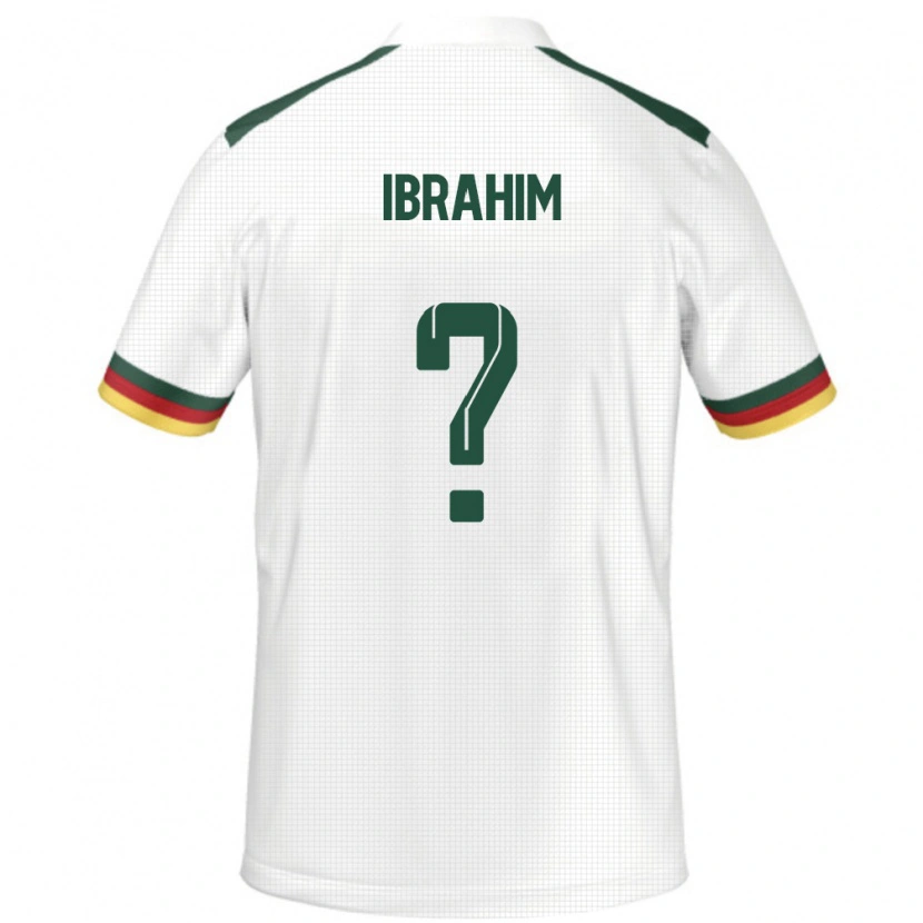 Danxen Män Kamerun Saidou Ibrahim #0 Vit Bortatröja Matchtröjor 24-26 Tröjor T-Tröja