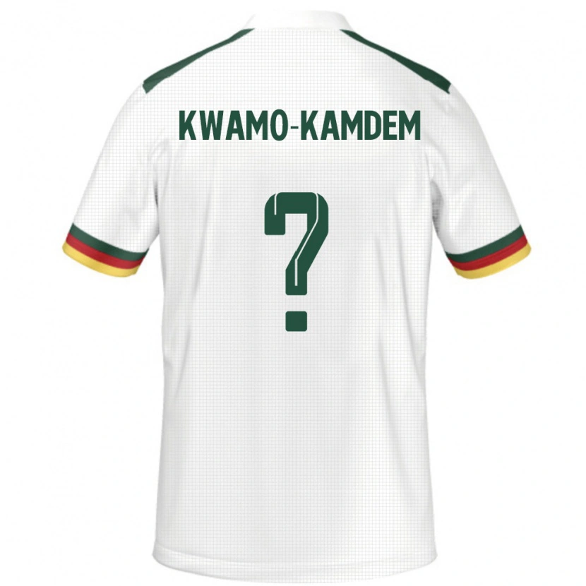 Danxen Män Kamerun Jerome Noel Kwamo-Kamdem #0 Vit Bortatröja Matchtröjor 24-26 Tröjor T-Tröja