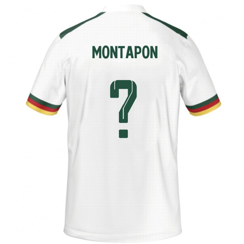 Danxen Män Kamerun Fadil Montapon #0 Vit Bortatröja Matchtröjor 24-26 Tröjor T-Tröja