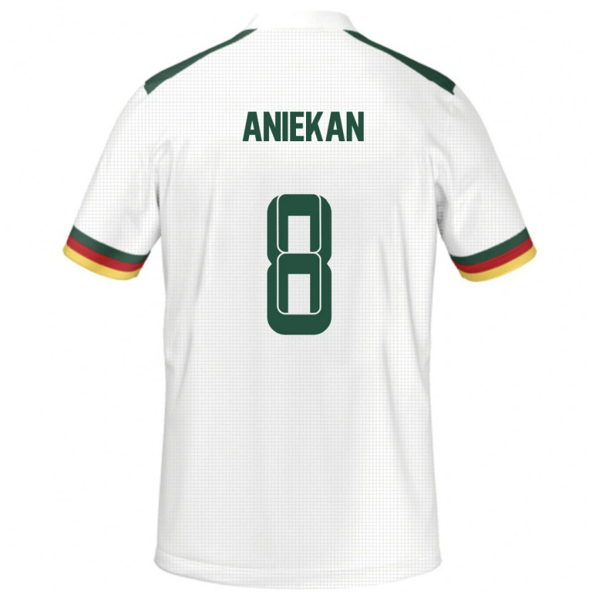 Danxen Män Kamerun Stephan Aniekan #8 Vit Bortatröja Matchtröjor 24-26 Tröjor T-Tröja