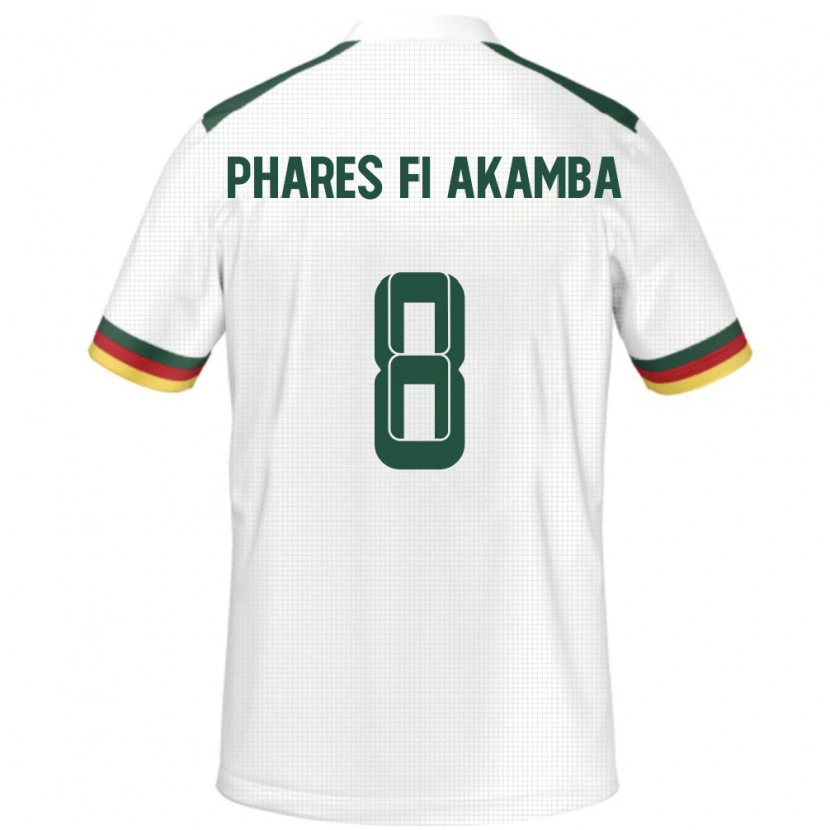 Danxen Män Kamerun Collins Phares Fi Akamba #8 Vit Bortatröja Matchtröjor 24-26 Tröjor T-Tröja