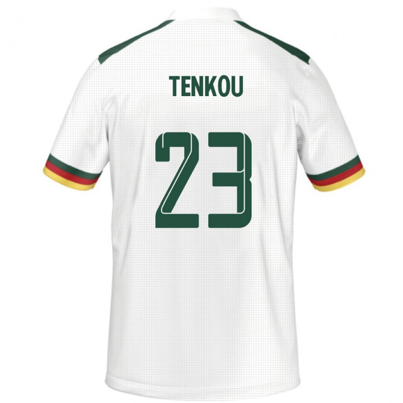 Danxen Män Kamerun Yanike Tenkou #23 Vit Bortatröja Matchtröjor 24-26 Tröjor T-Tröja