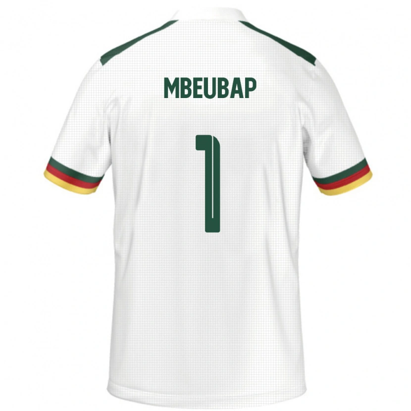 Danxen Män Kamerun Jacques Mbeubap #1 Vit Bortatröja Matchtröjor 24-26 Tröjor T-Tröja