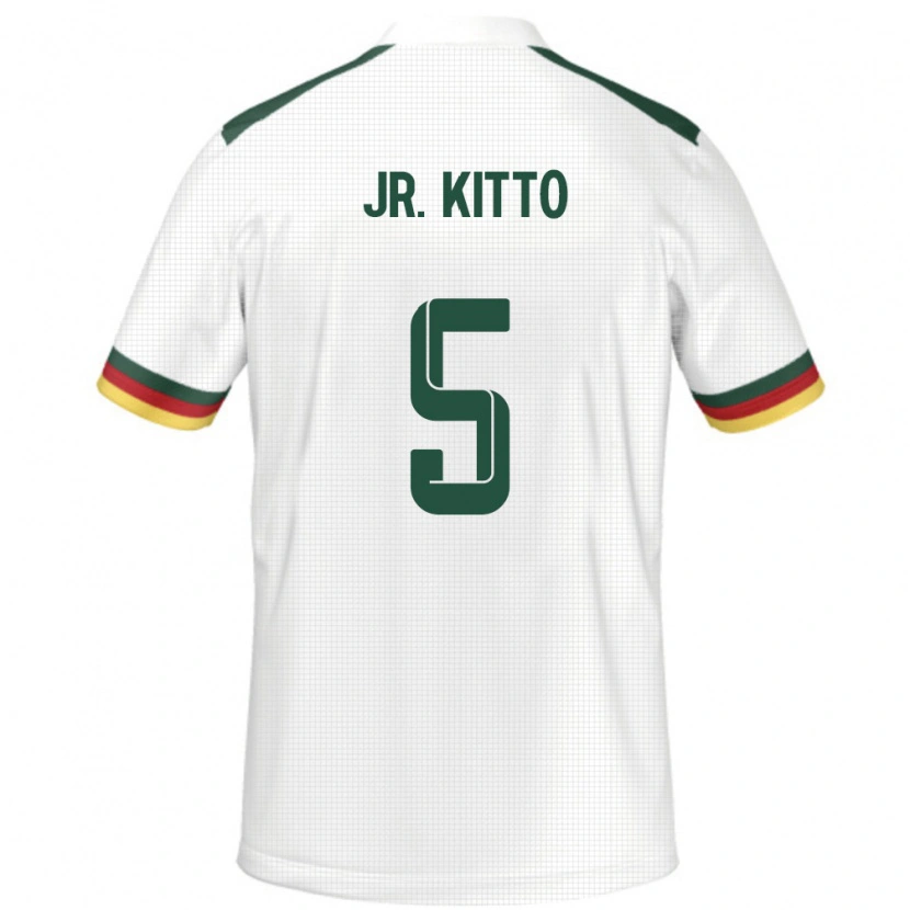 Danxen Män Kamerun Samuel Junior Kotto #5 Vit Bortatröja Matchtröjor 24-26 Tröjor T-Tröja