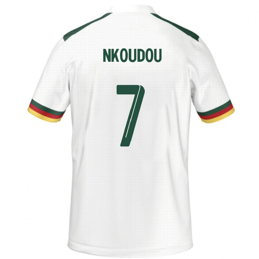 Danxen Män Kamerun Georges-Kevin Nkoudou #7 Vit Bortatröja Matchtröjor 24-26 Tröjor T-Tröja