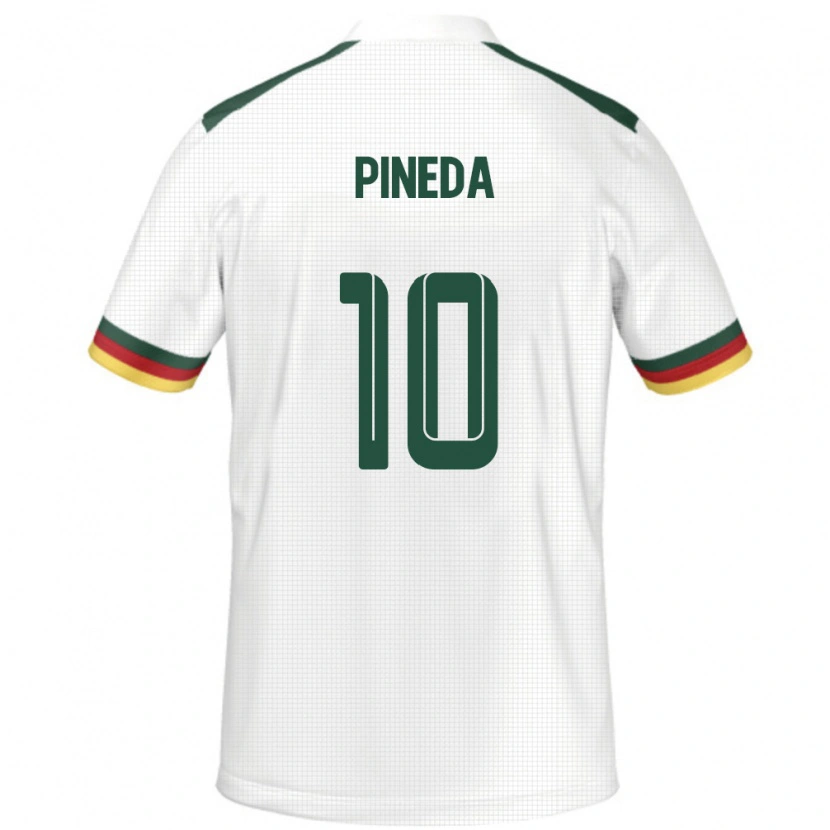 Danxen Män Kamerun Etienne Eto O Pineda #10 Vit Bortatröja Matchtröjor 24-26 Tröjor T-Tröja
