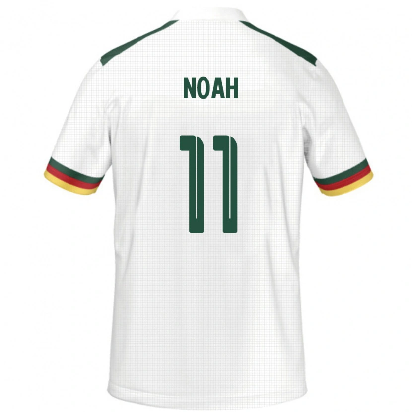 Danxen Män Kamerun Yanick Noah #11 Vit Bortatröja Matchtröjor 24-26 Tröjor T-Tröja