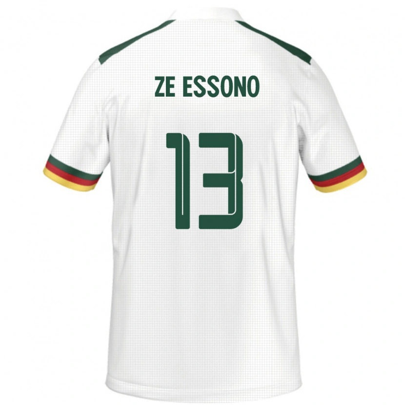 Danxen Män Kamerun Severin Ze Essono #13 Vit Bortatröja Matchtröjor 24-26 Tröjor T-Tröja