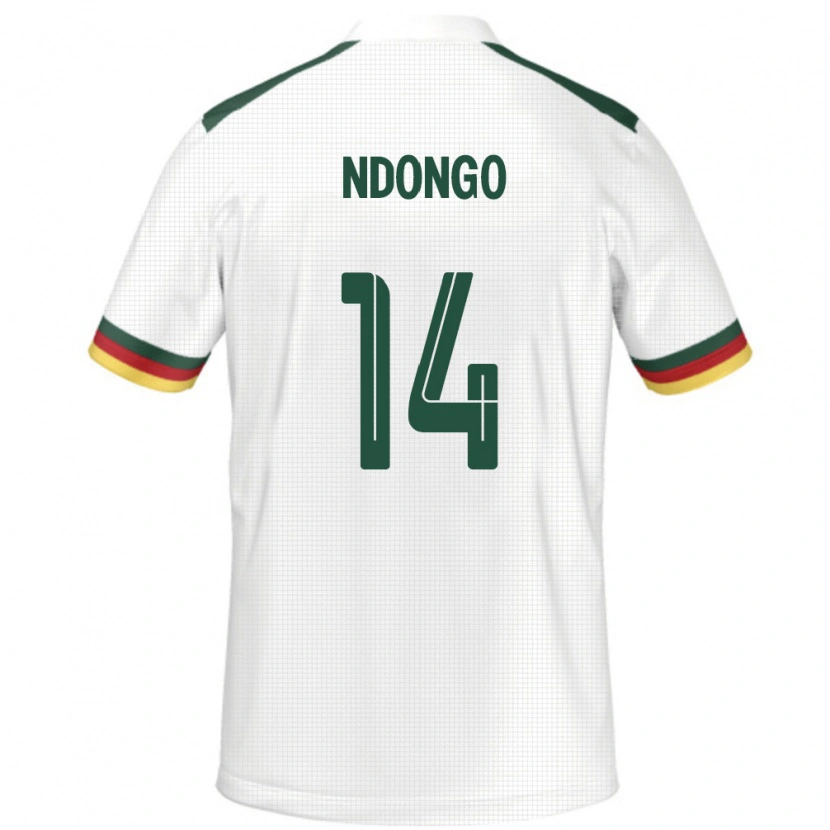 Danxen Män Kamerun Nassourou Ndongo #14 Vit Bortatröja Matchtröjor 24-26 Tröjor T-Tröja