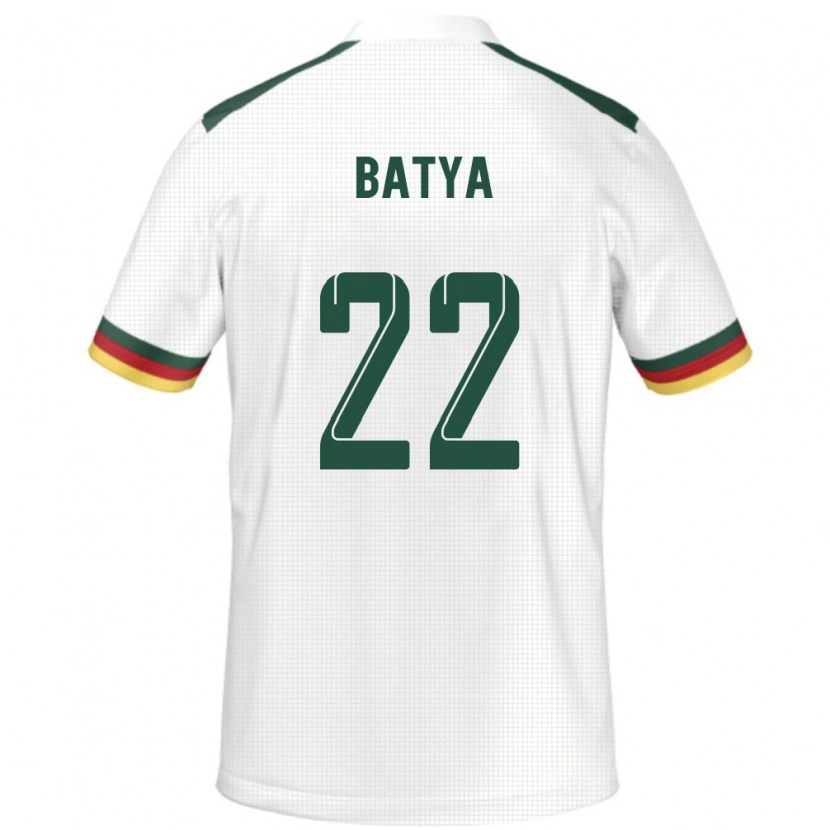 Danxen Män Kamerun Michaela Batya #22 Vit Bortatröja Matchtröjor 24-26 Tröjor T-Tröja