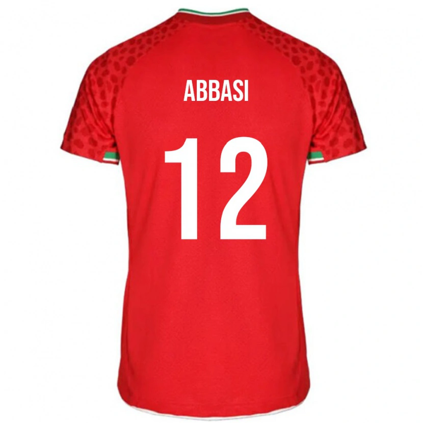 Danxen Män Iran Armin Abbasi #12 Röd Bortatröja Matchtröjor 24-26 Tröjor T-Tröja