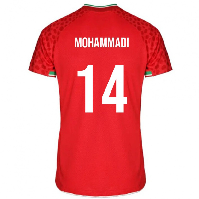 Danxen Män Iran Abolfazl Mohammadi #14 Röd Bortatröja Matchtröjor 24-26 Tröjor T-Tröja
