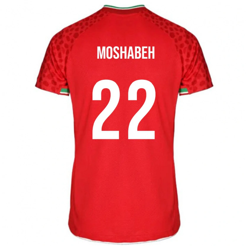 Danxen Män Iran Mahan Moshabeh #22 Röd Bortatröja Matchtröjor 24-26 Tröjor T-Tröja
