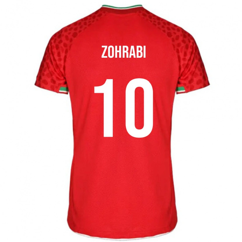 Danxen Män Iran Sara Zohrabi #10 Röd Bortatröja Matchtröjor 24-26 Tröjor T-Tröja