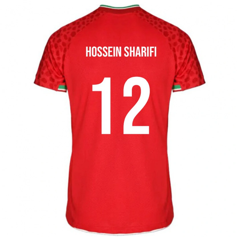 Danxen Män Iran Mohammad Hossein Sharifi #12 Röd Bortatröja Matchtröjor 24-26 Tröjor T-Tröja