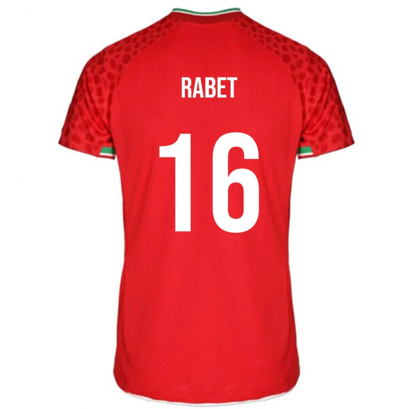 Danxen Män Iran Fardin Rabet #16 Röd Bortatröja Matchtröjor 24-26 Tröjor T-Tröja