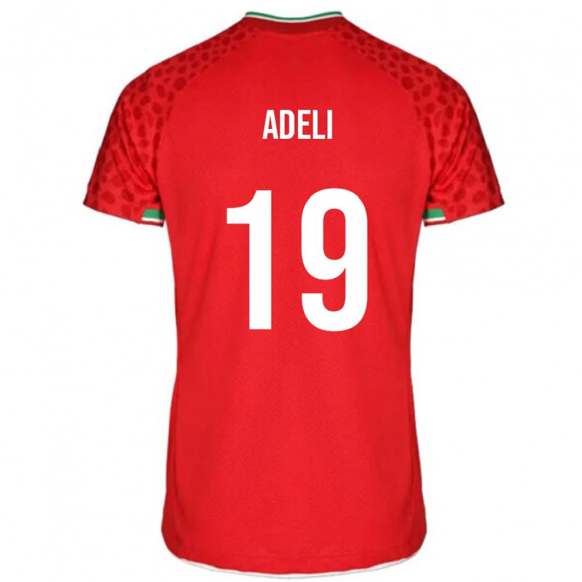 Danxen Män Iran Fatemeh Adeli #19 Röd Bortatröja Matchtröjor 24-26 Tröjor T-Tröja