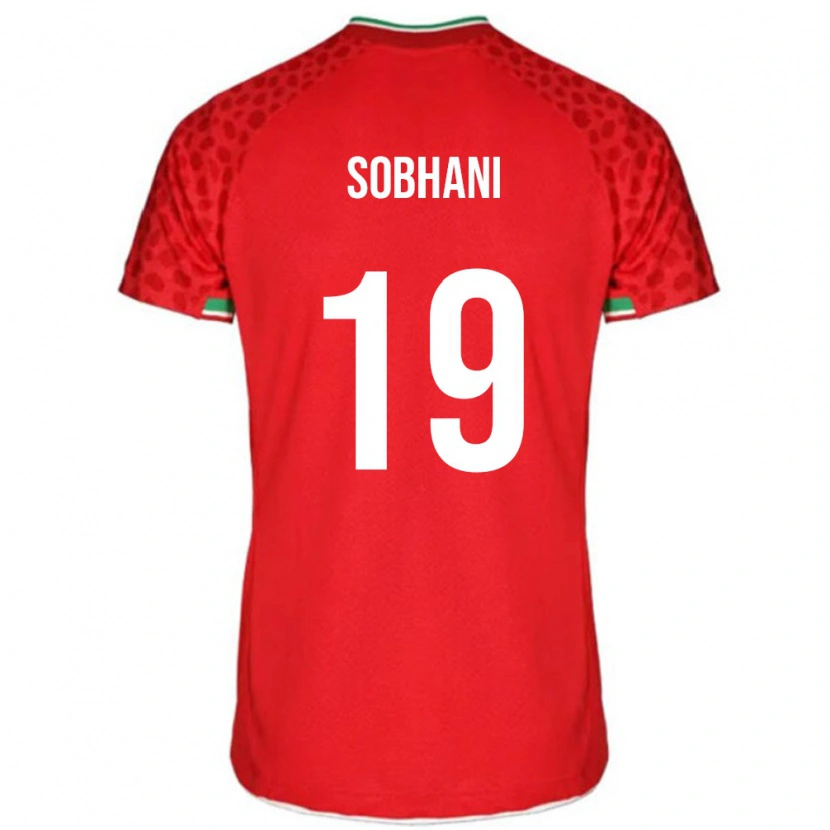 Danxen Män Iran Ali Sobhani #19 Röd Bortatröja Matchtröjor 24-26 Tröjor T-Tröja