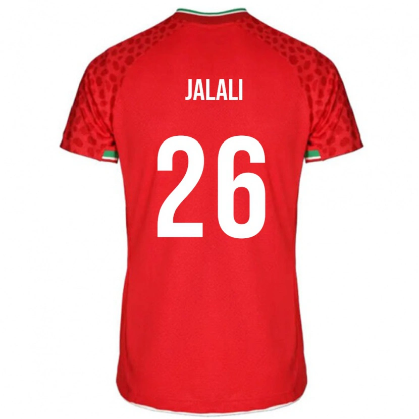 Danxen Män Iran Abolfazl Jalali #26 Röd Bortatröja Matchtröjor 24-26 Tröjor T-Tröja