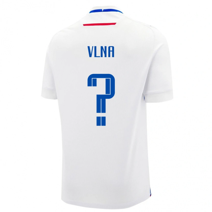 Danxen Män Slovakien Simon Vlna #0 Vit Bortatröja Matchtröjor 24-26 Tröjor T-Tröja