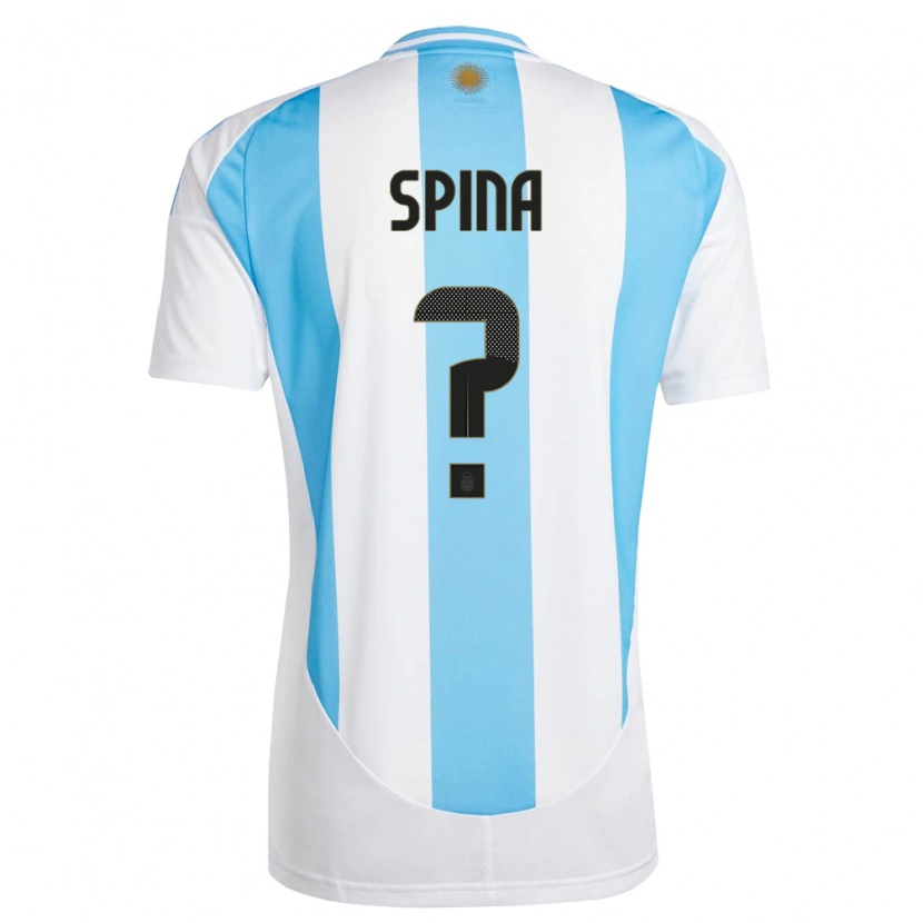 Danxen Kvinnor Argentina Gerónimo Spina #0 Vit Blå Hemmatröja Matchtröjor 24-26 Tröjor T-Tröja