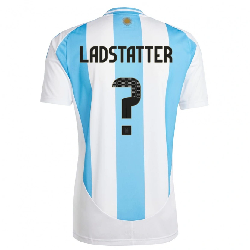 Danxen Kvinnor Argentina Agustín Ladstatter #0 Vit Blå Hemmatröja Matchtröjor 24-26 Tröjor T-Tröja