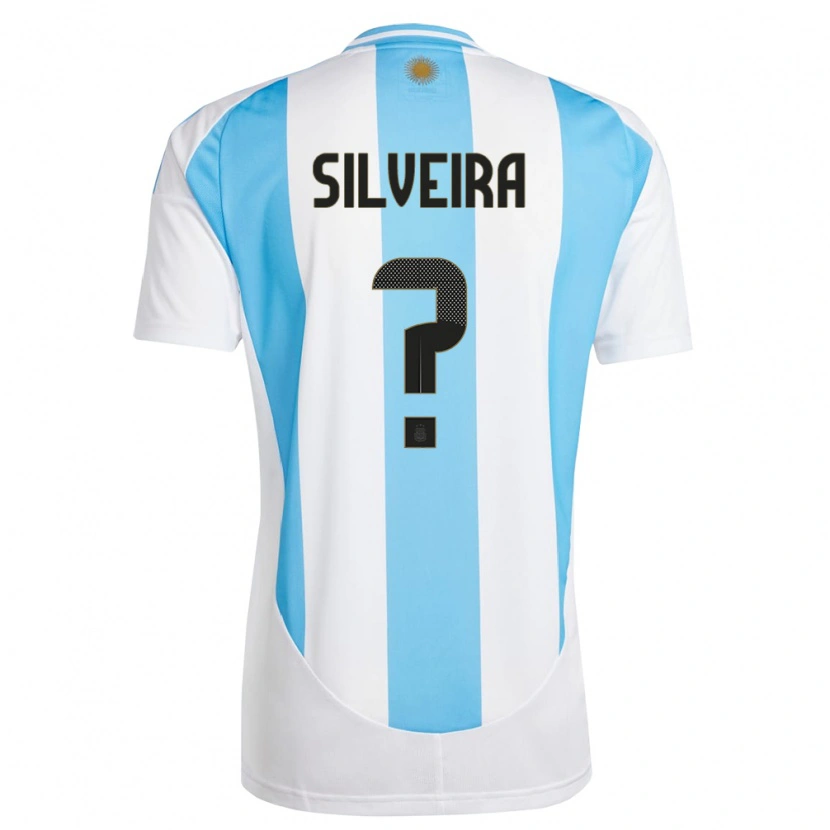 Danxen Kvinnor Argentina Santiago Silveira #0 Vit Blå Hemmatröja Matchtröjor 24-26 Tröjor T-Tröja