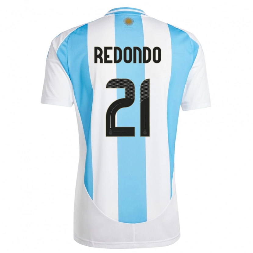 Danxen Kvinnor Argentina Federico Redondo #21 Vit Blå Hemmatröja Matchtröjor 24-26 Tröjor T-Tröja