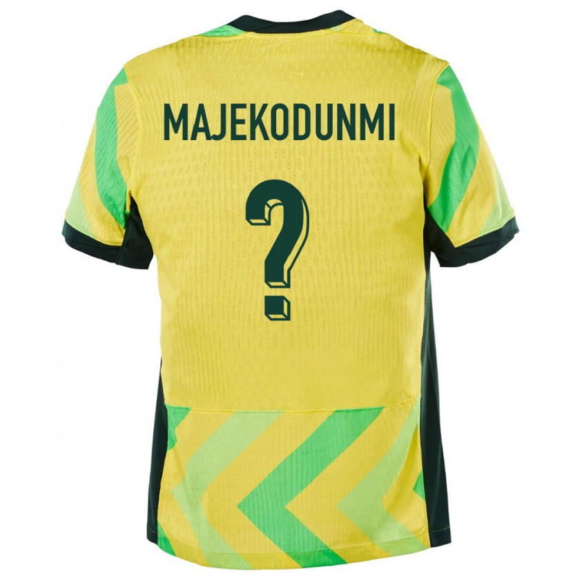 Danxen Kvinnor Australien Kaelan Majekodunmi #0 Gyllene Hemmatröja Matchtröjor 24-26 Tröjor T-Tröja