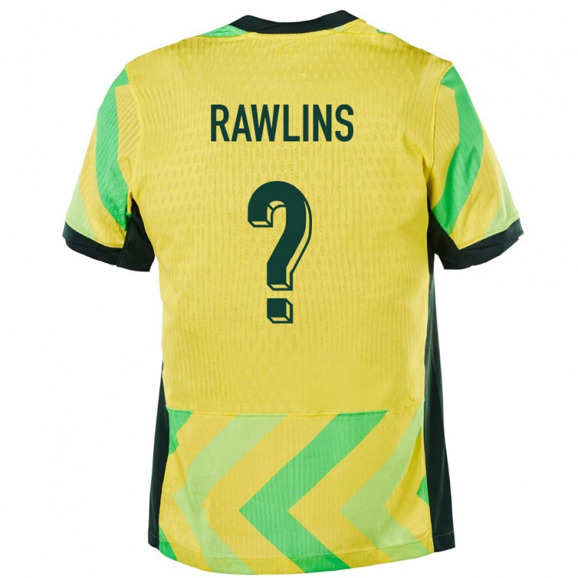 Danxen Kvinnor Australien Joshua Rawlins #0 Gyllene Hemmatröja Matchtröjor 24-26 Tröjor T-Tröja