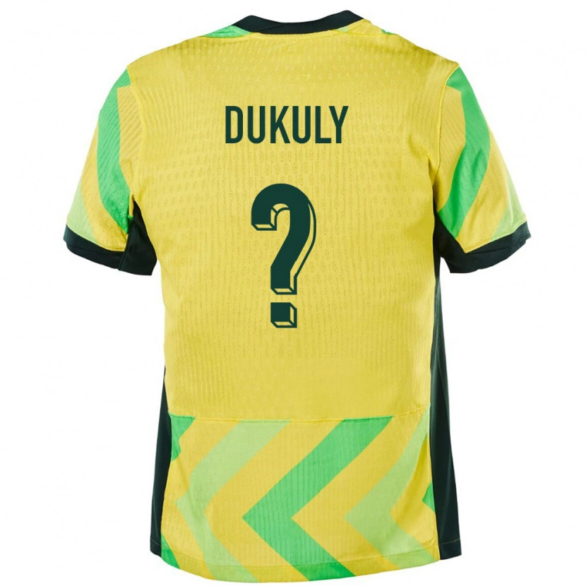 Danxen Kvinnor Australien Yaya Dukuly #0 Gyllene Hemmatröja Matchtröjor 24-26 Tröjor T-Tröja