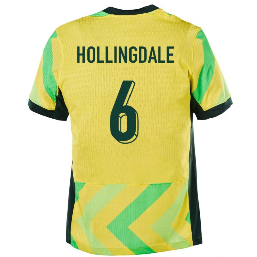 Danxen Kvinnor Australien Ryley Hollingdale #6 Gyllene Hemmatröja Matchtröjor 24-26 Tröjor T-Tröja