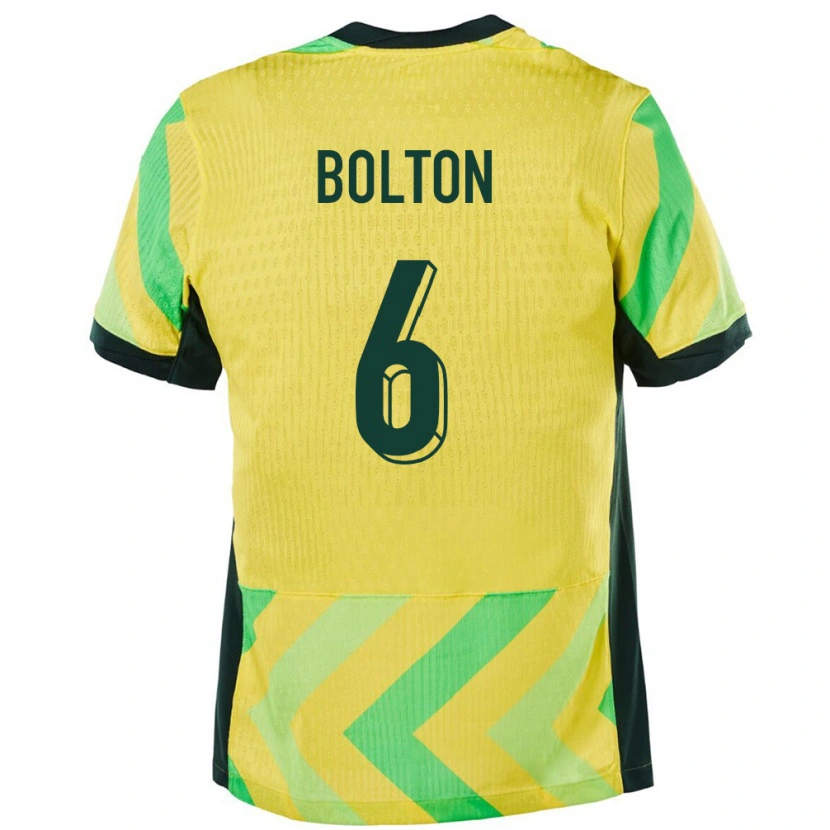 Danxen Kvinnor Australien Alex Bolton #6 Gyllene Hemmatröja Matchtröjor 24-26 Tröjor T-Tröja