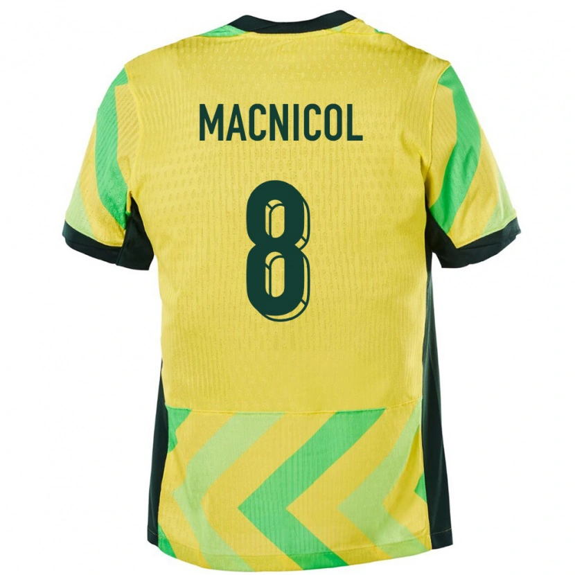Danxen Kvinnor Australien Quinn Macnicol #8 Gyllene Hemmatröja Matchtröjor 24-26 Tröjor T-Tröja