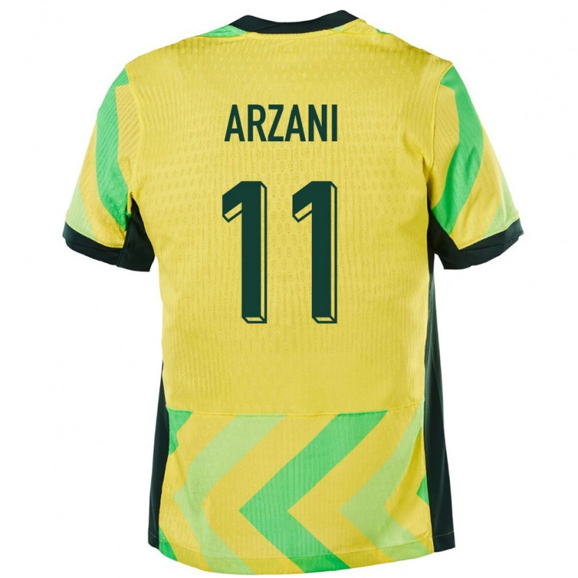 Danxen Kvinnor Australien Daniel Arzani #11 Gyllene Hemmatröja Matchtröjor 24-26 Tröjor T-Tröja