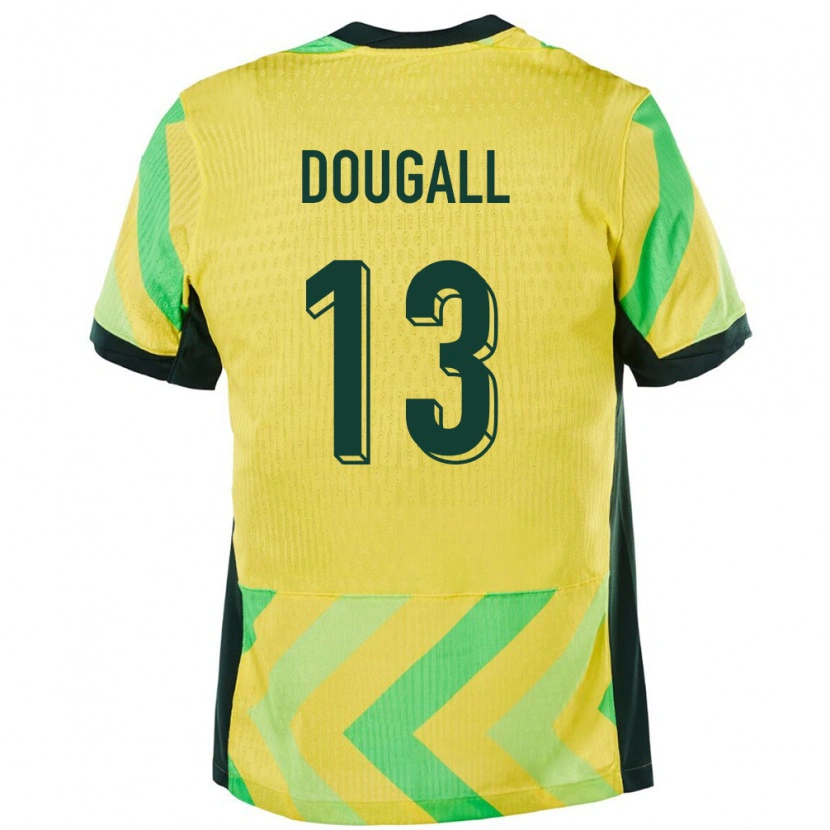 Danxen Kvinnor Australien Kenny Dougall #13 Gyllene Hemmatröja Matchtröjor 24-26 Tröjor T-Tröja