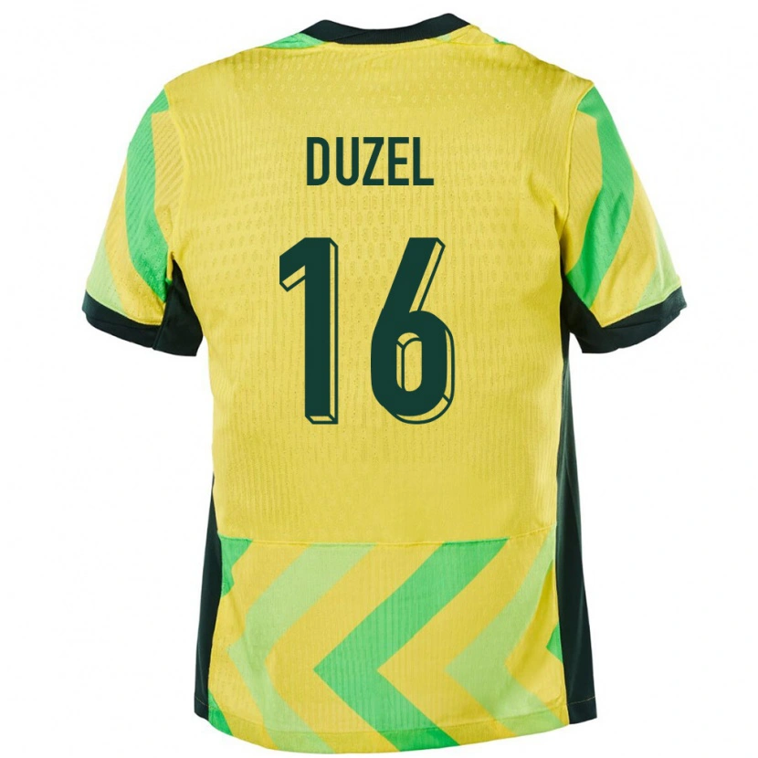 Danxen Kvinnor Australien Luke Duzel #16 Gyllene Hemmatröja Matchtröjor 24-26 Tröjor T-Tröja